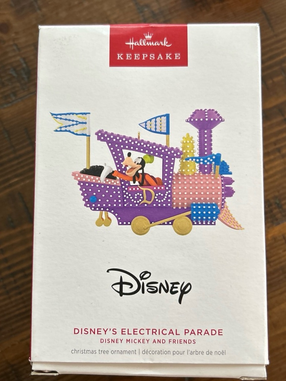Disney's Electrical Parade Mickey Ornament - Purple/Pink new in box